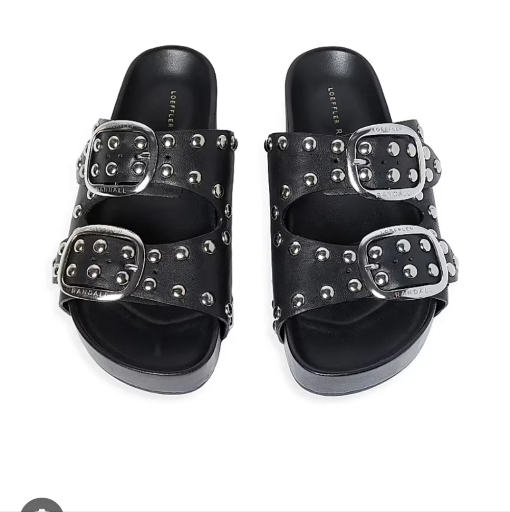 Loeffler Randall Black Studded Sandals In 9 - Picture 1 of 10